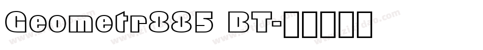 Geometr885 BT字体转换